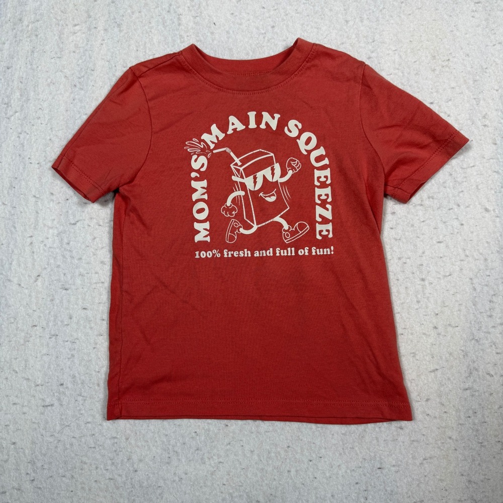 Garanimals Kids 3T Red Moms Main Squeeze Graphic T-Shirt Short Sleeve Tee